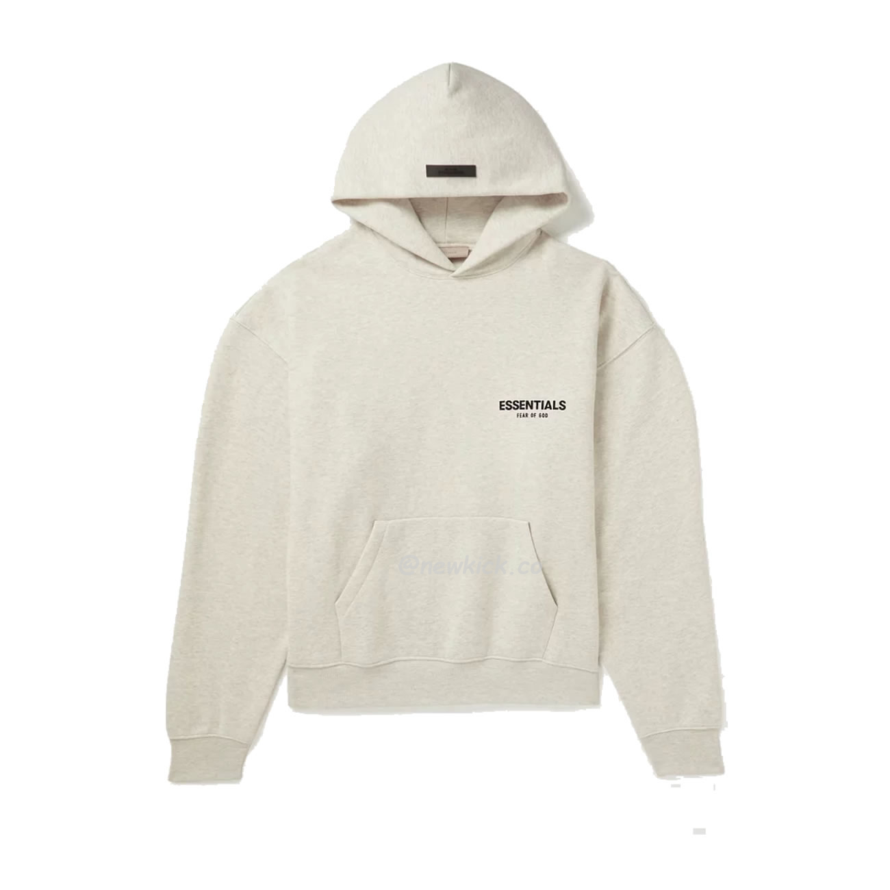 Fear Of God Essentials Core Collection Kids Pullover Hoodie Dark Heather Oatmeal (10) - newkick.app