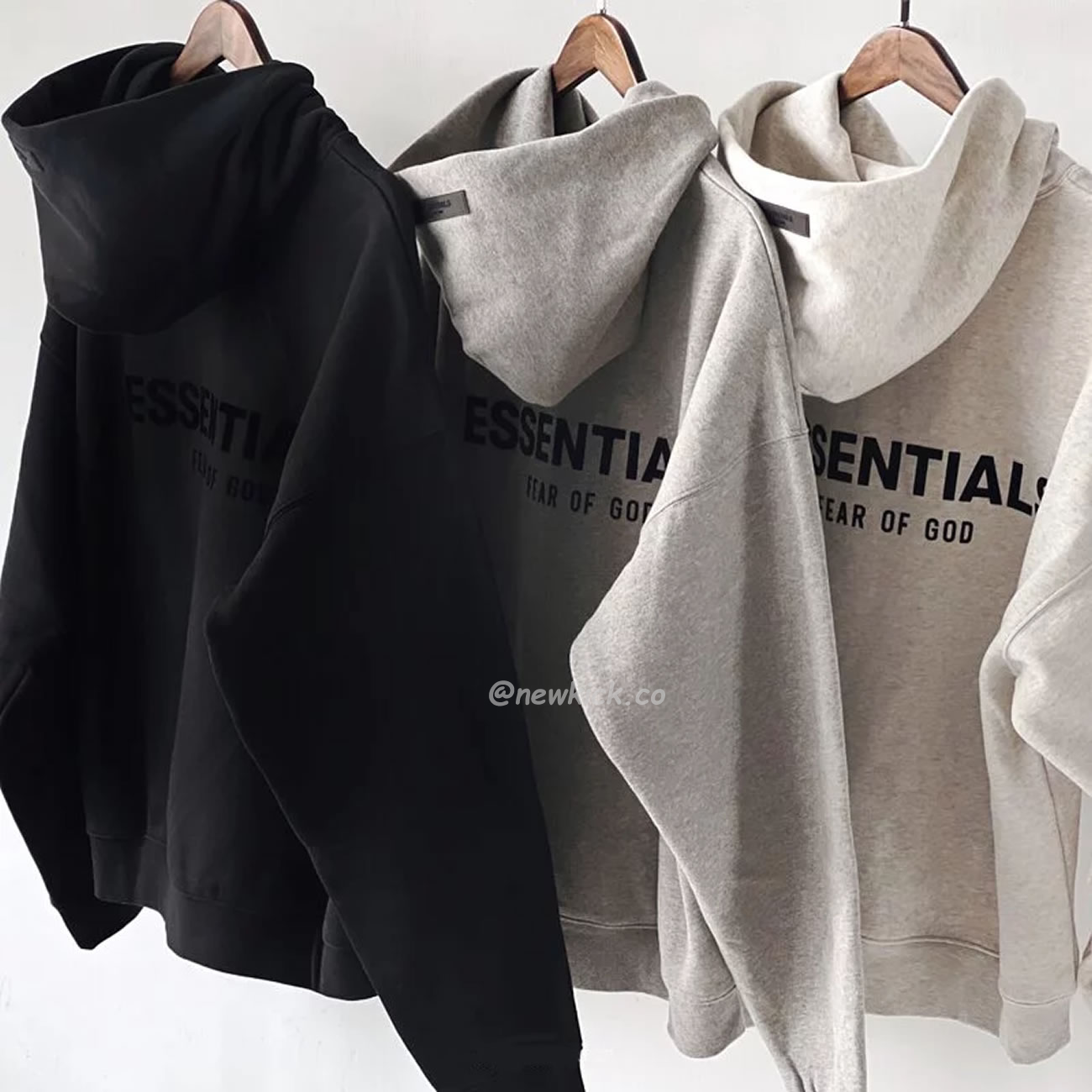 Fear Of God Essentials Core Collection Kids Pullover Hoodie Dark Heather Oatmeal (11) - newkick.app