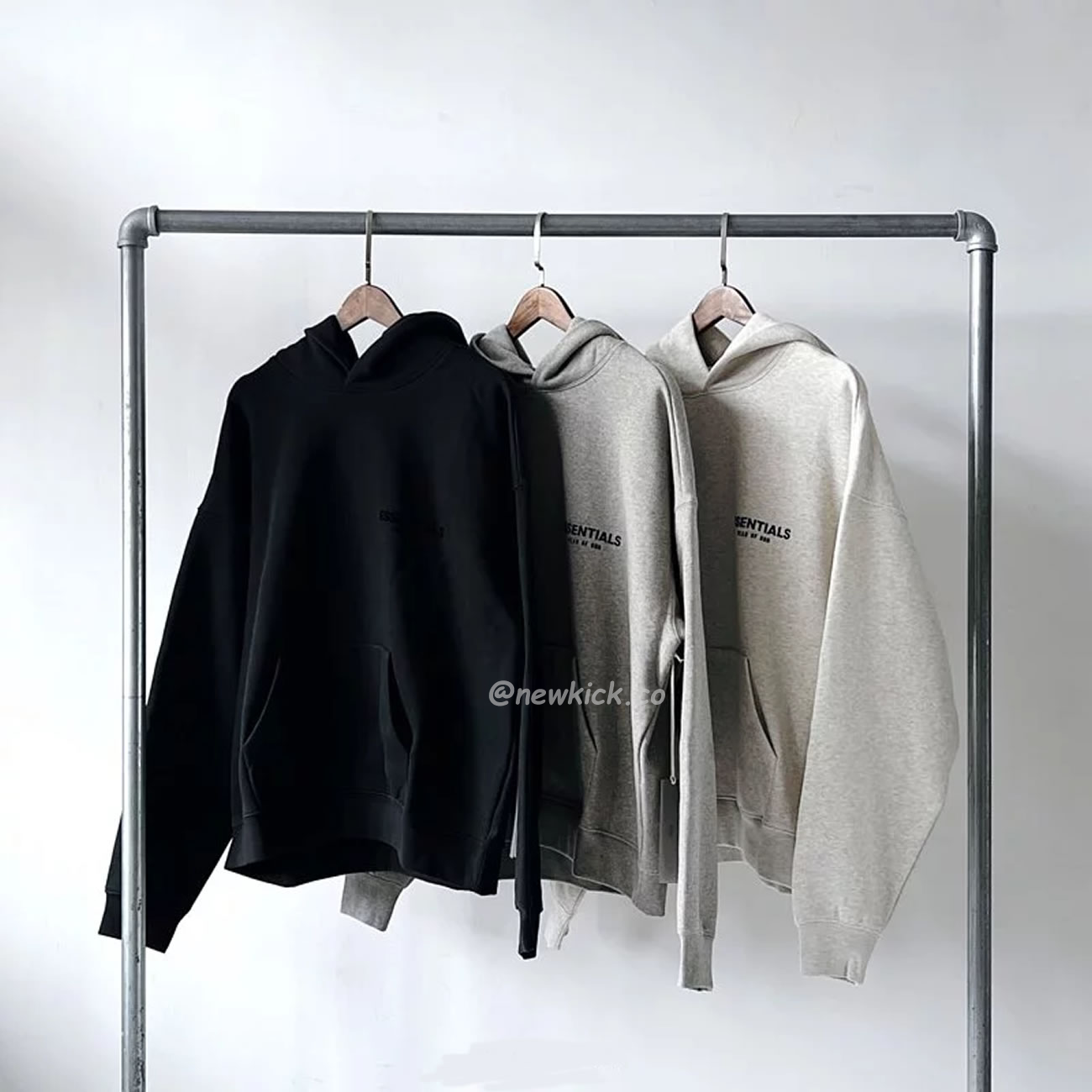 Fear Of God Essentials Core Collection Kids Pullover Hoodie Dark Heather Oatmeal (5) - newkick.app