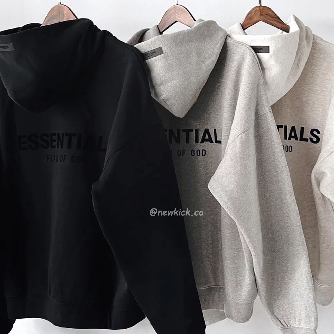 Fear Of God Essentials Core Collection Kids Pullover Hoodie Dark Heather Oatmeal (8) - newkick.app