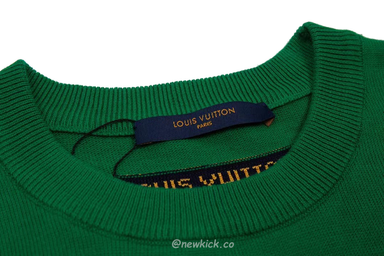 Louis Vuitton Everyday Lv Crewneck Green Black White (15) - newkick.app