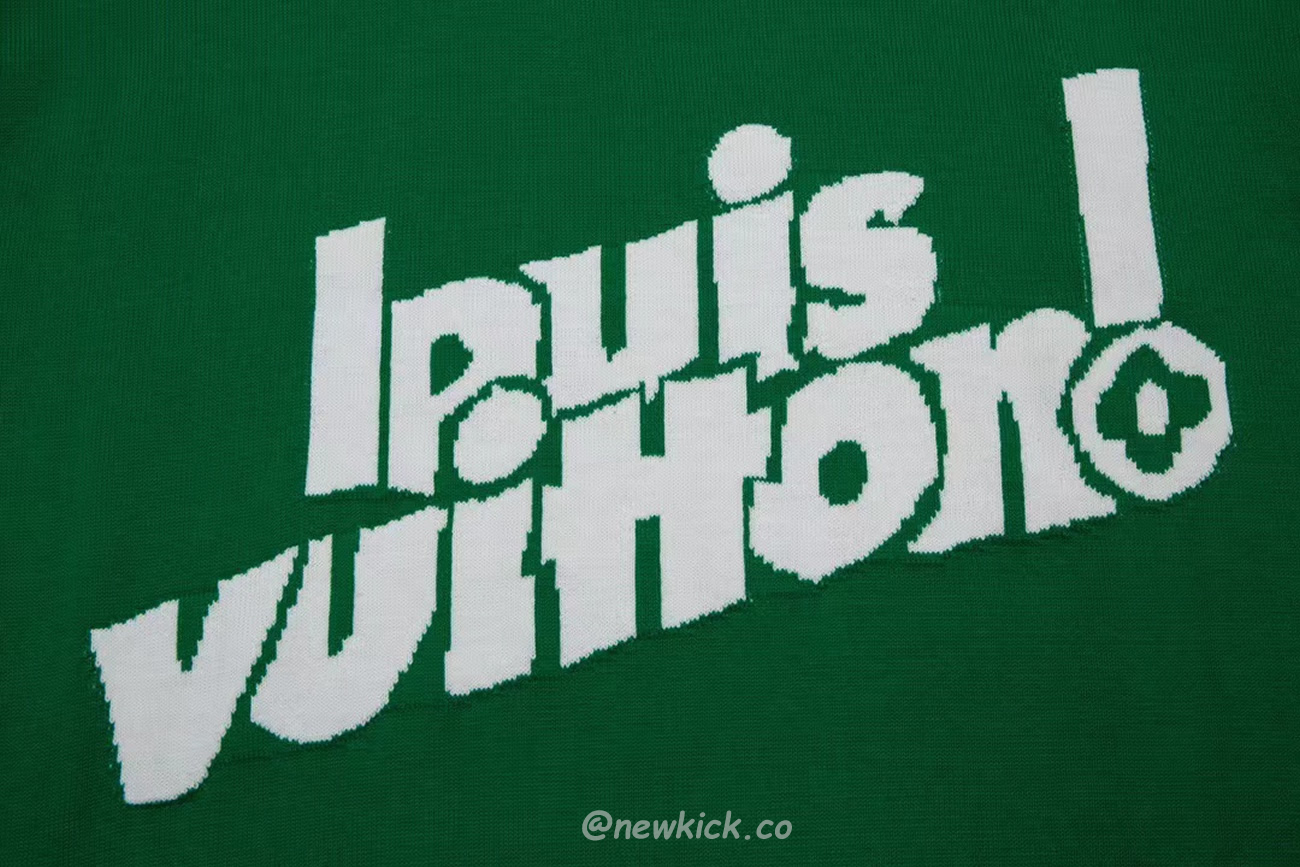 Louis Vuitton Everyday Lv Crewneck Green Black White (17) - newkick.app