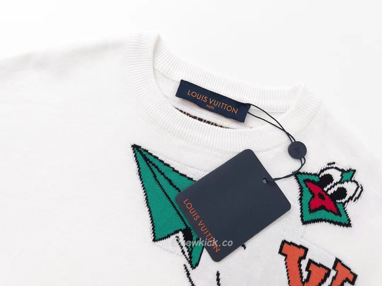 Louis Vuitton Everyday Lv Crewneck Green Black White (19) - newkick.app