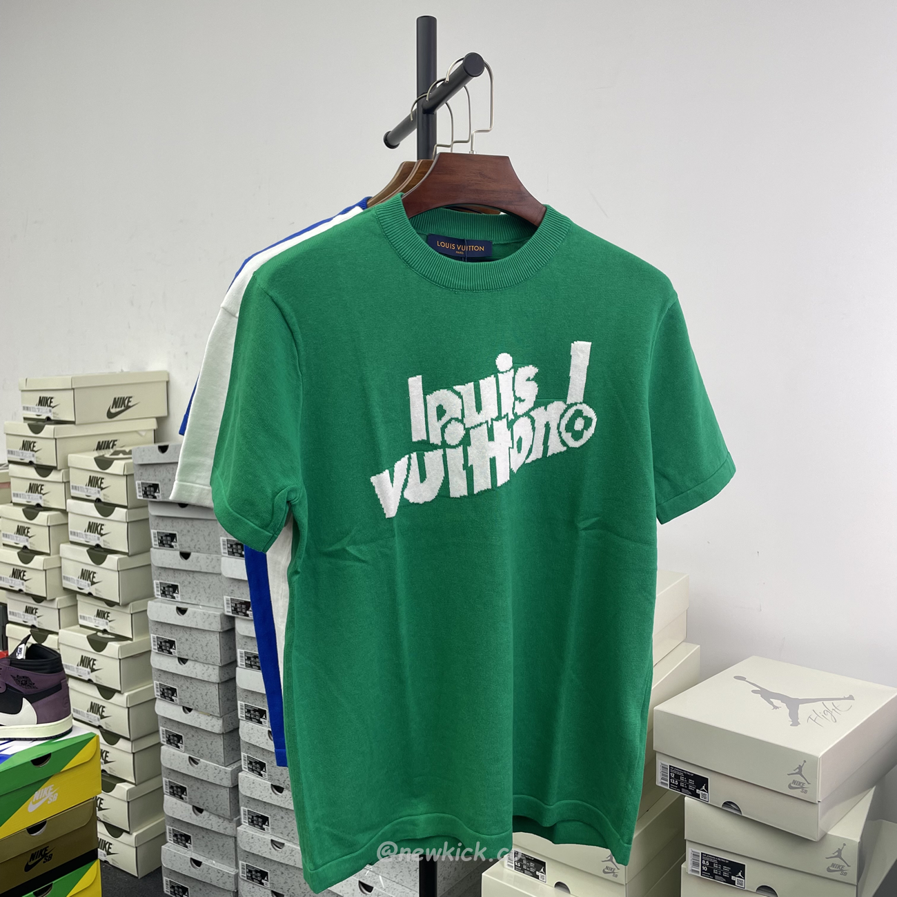 Louis Vuitton Everyday Lv Crewneck Green Black White (28) - newkick.app