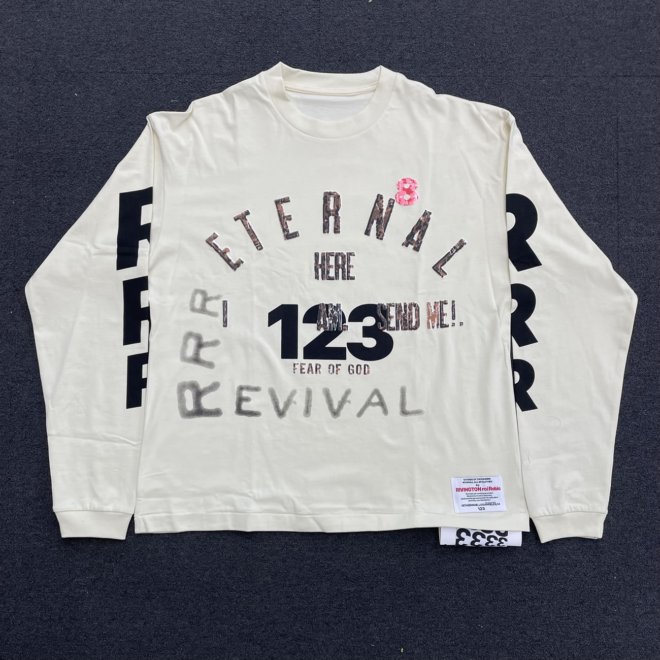 Fear Of God X Rrr123 Revival Ls T Shirt Ivory Fw22 (4) - newkick.app