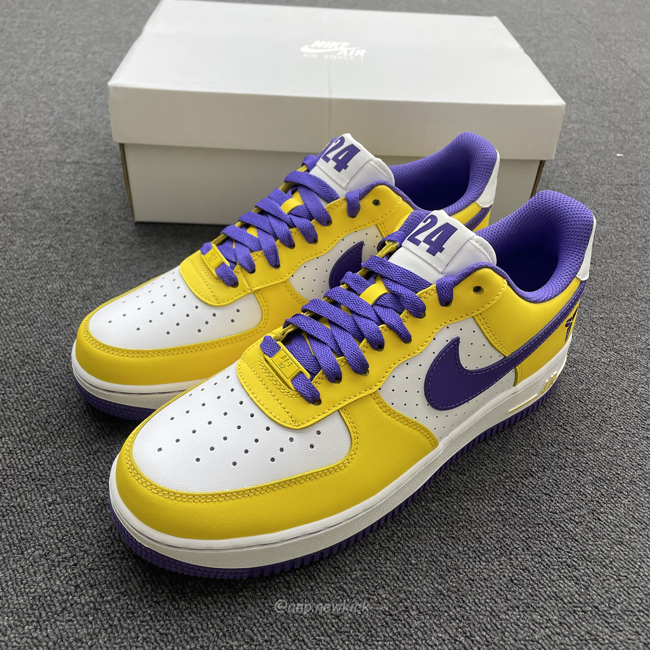 Kobe Bryant X Nike Air Force 1 Low Purple Gold Color (10) - newkick.app