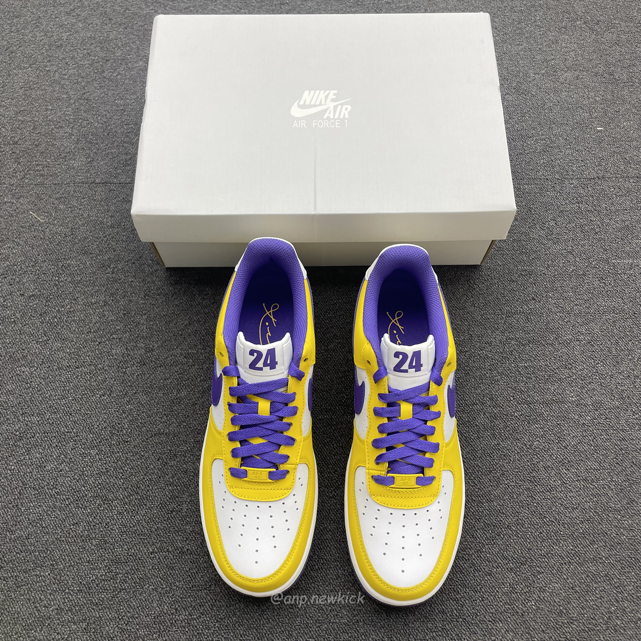 Kobe Bryant X Nike Air Force 1 Low Purple Gold Color (2) - newkick.app