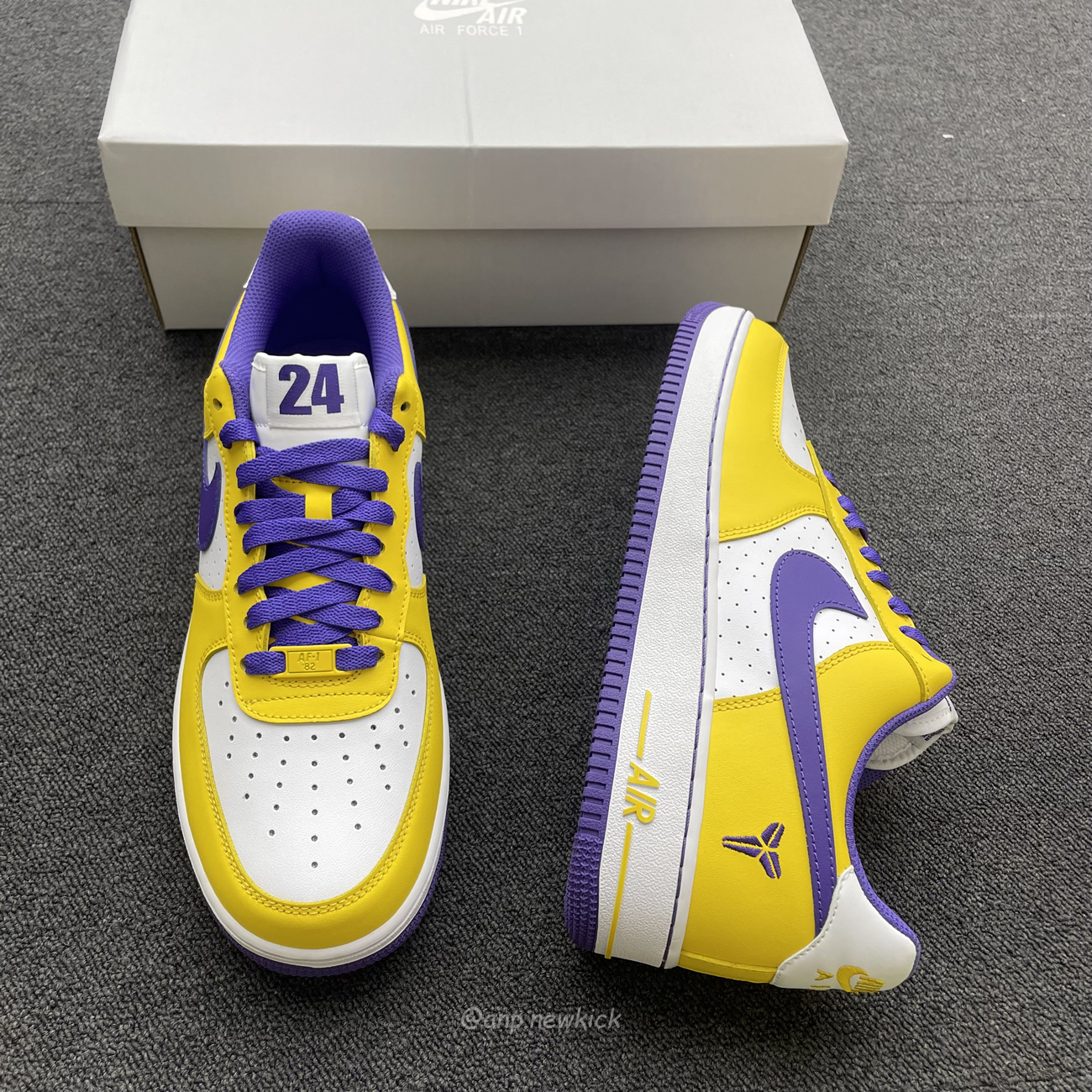 Kobe Bryant X Nike Air Force 1 Low Purple Gold Color (3) - newkick.app