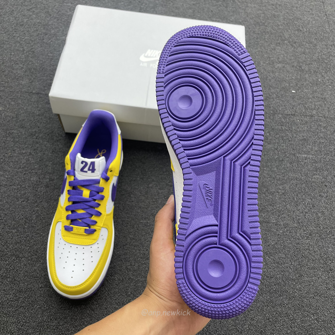 Kobe Bryant X Nike Air Force 1 Low Purple Gold Color (4) - newkick.app