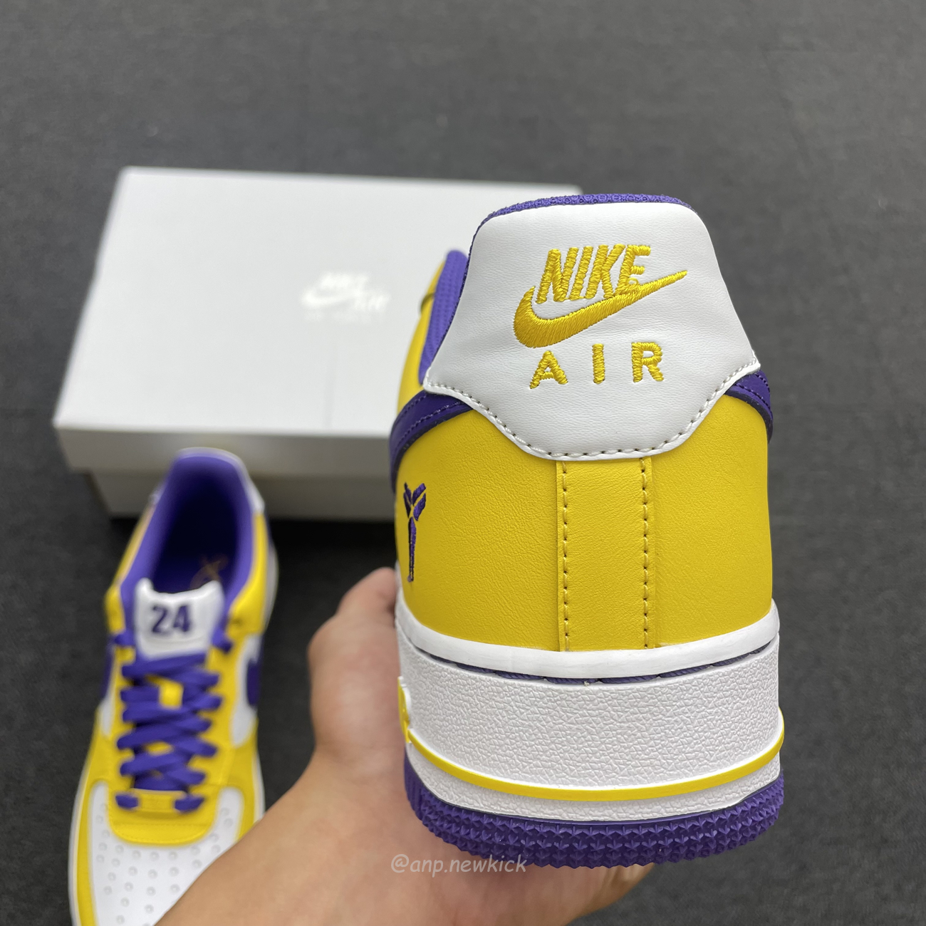 Kobe Bryant X Nike Air Force 1 Low Purple Gold Color (8) - newkick.app