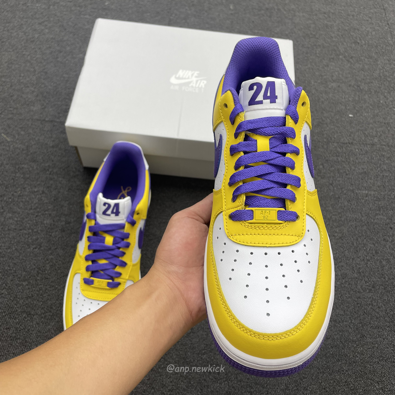 Kobe Bryant X Nike Air Force 1 Low Purple Gold Color (9) - newkick.app