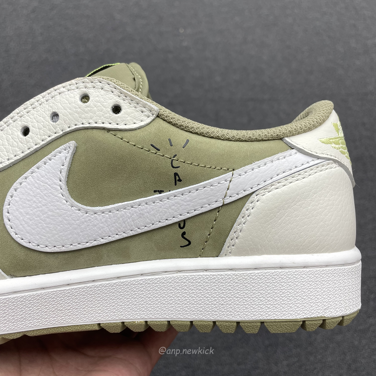 Air Jordan 1 Retro Low Golf Travis Scott Neutral Olive Fz3124 200 (10) - newkick.app