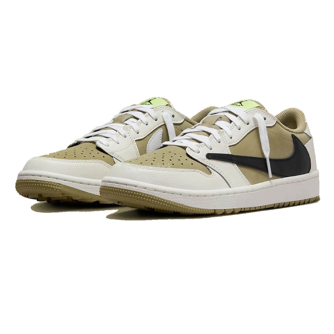 Air Jordan 1 Retro Low Golf Travis Scott Neutral Olive Fz3124 200 (17) - newkick.app