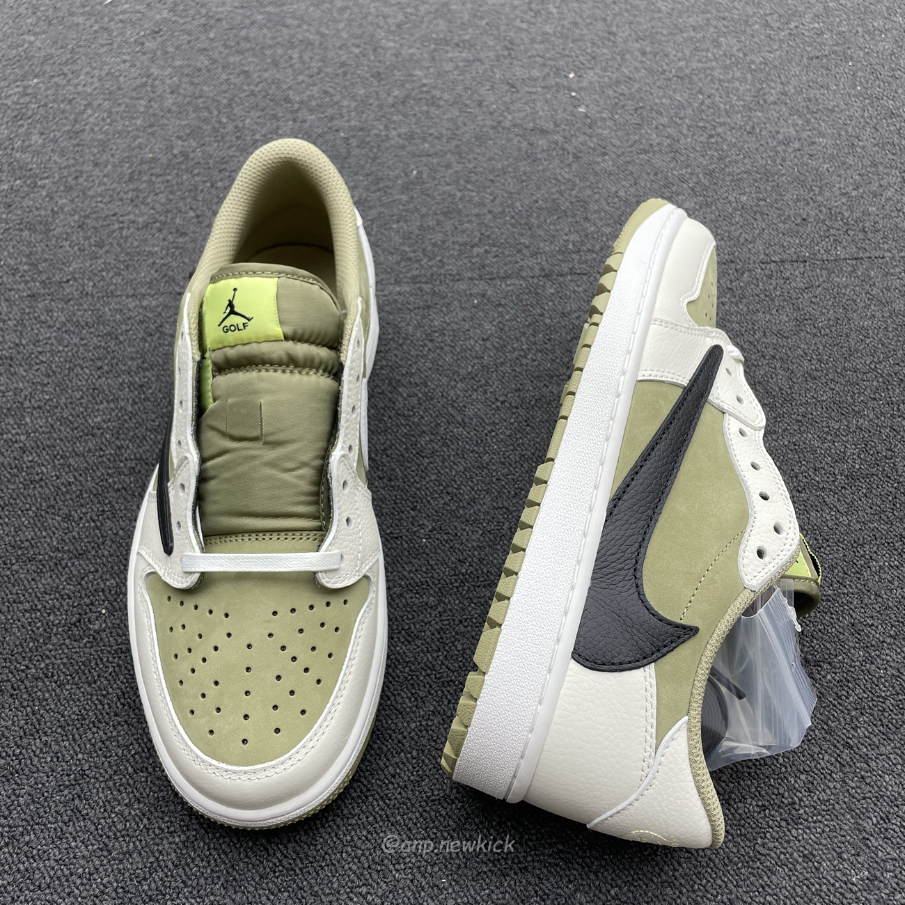 Air Jordan 1 Retro Low Golf Travis Scott Neutral Olive Fz3124 200 (5) - newkick.app