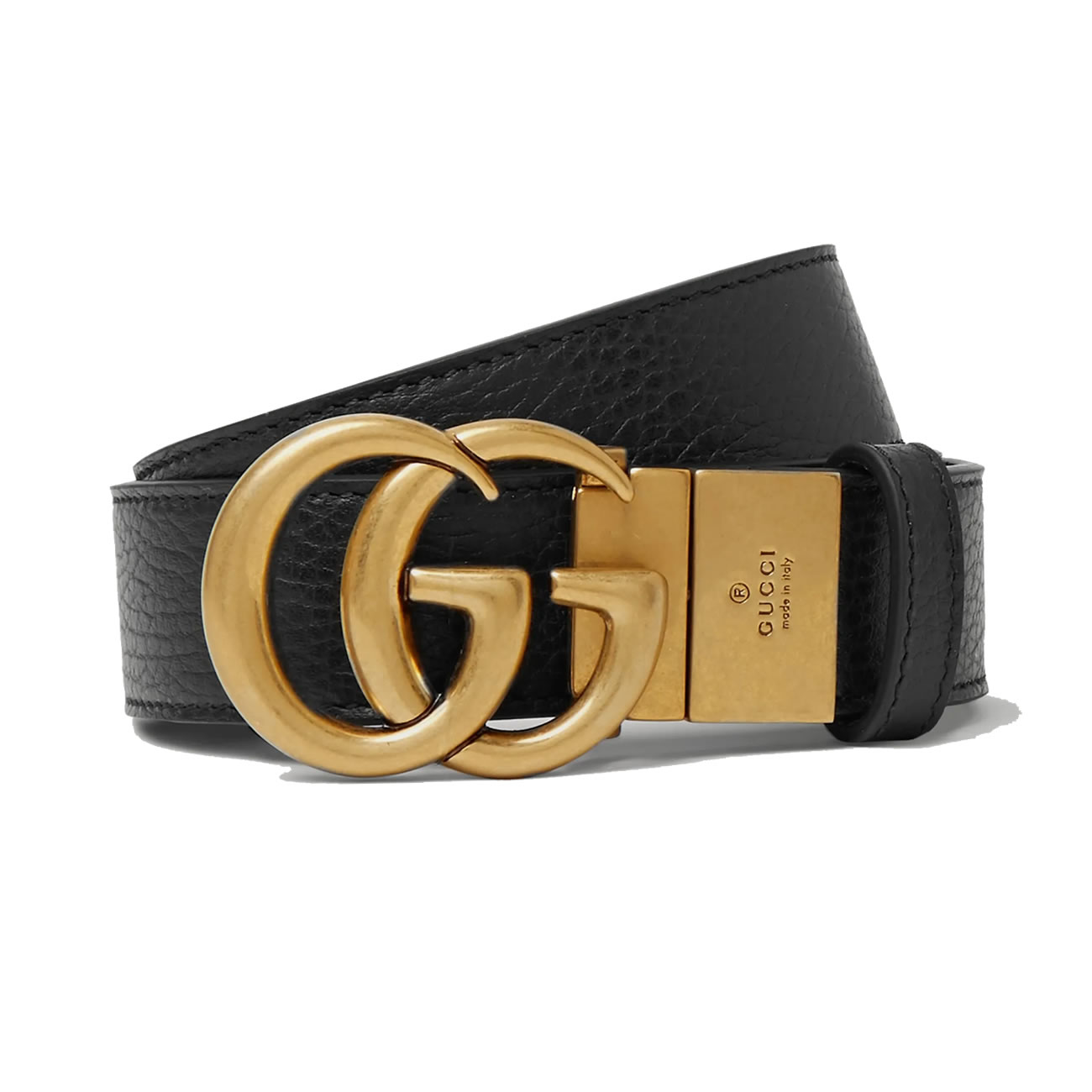 Gucci Double G Logo Full Grain Reversible Belt Leather Black Brown (1) - newkick.app