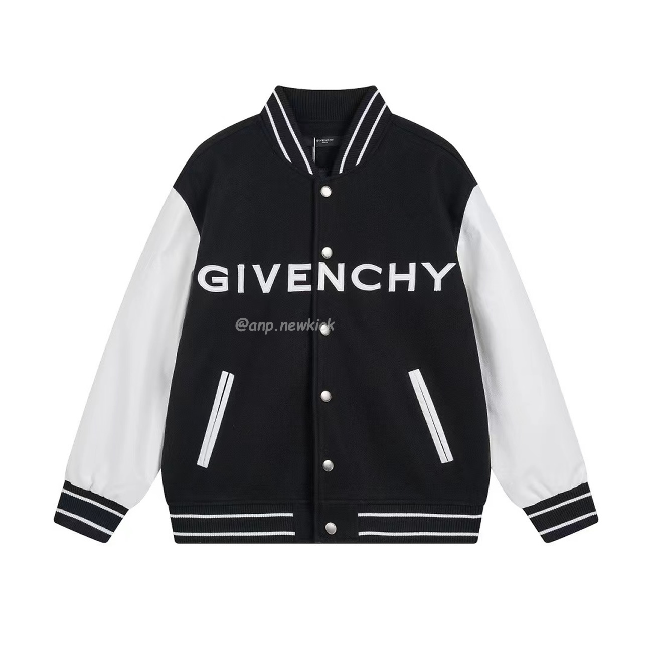 Givenchy Knitted Logo Varsity Jacket (1) - newkick.app