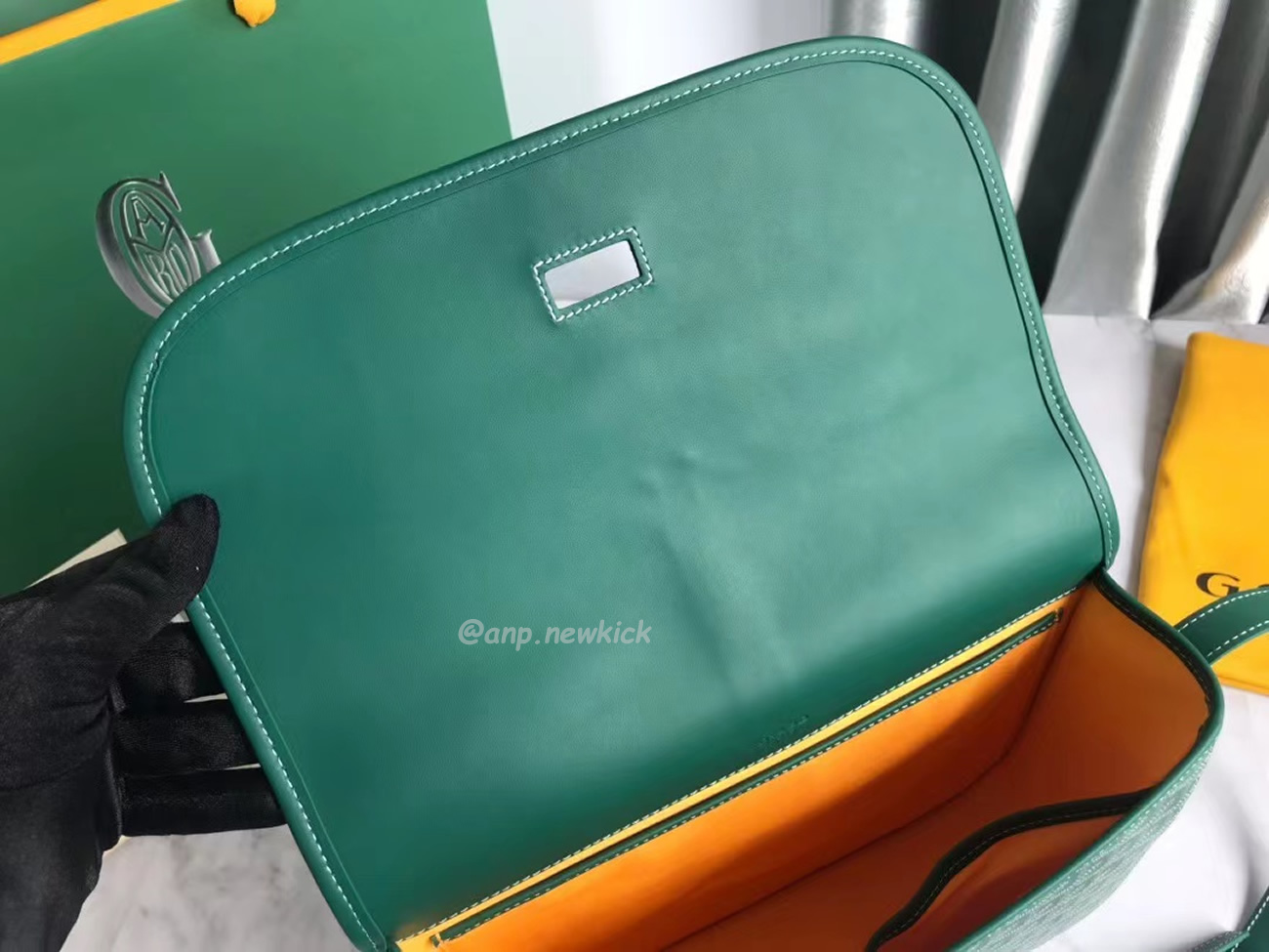 Goyard Belvedere Pm Green Red Sky Blue Black Yellow (17) - newkick.app