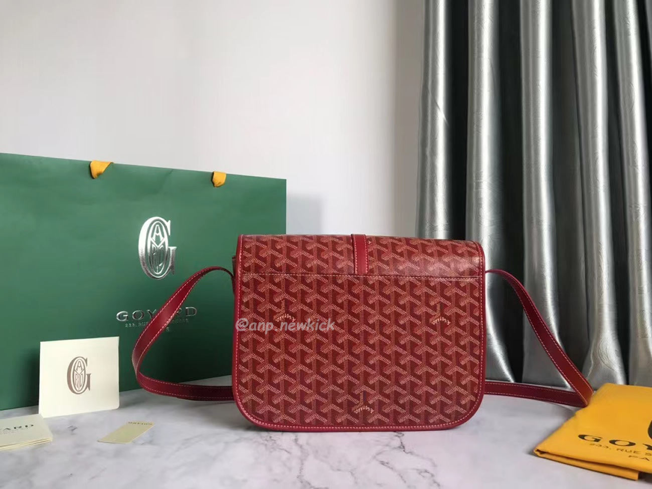 Goyard Belvedere Pm Green Red Sky Blue Black Yellow (6) - newkick.app