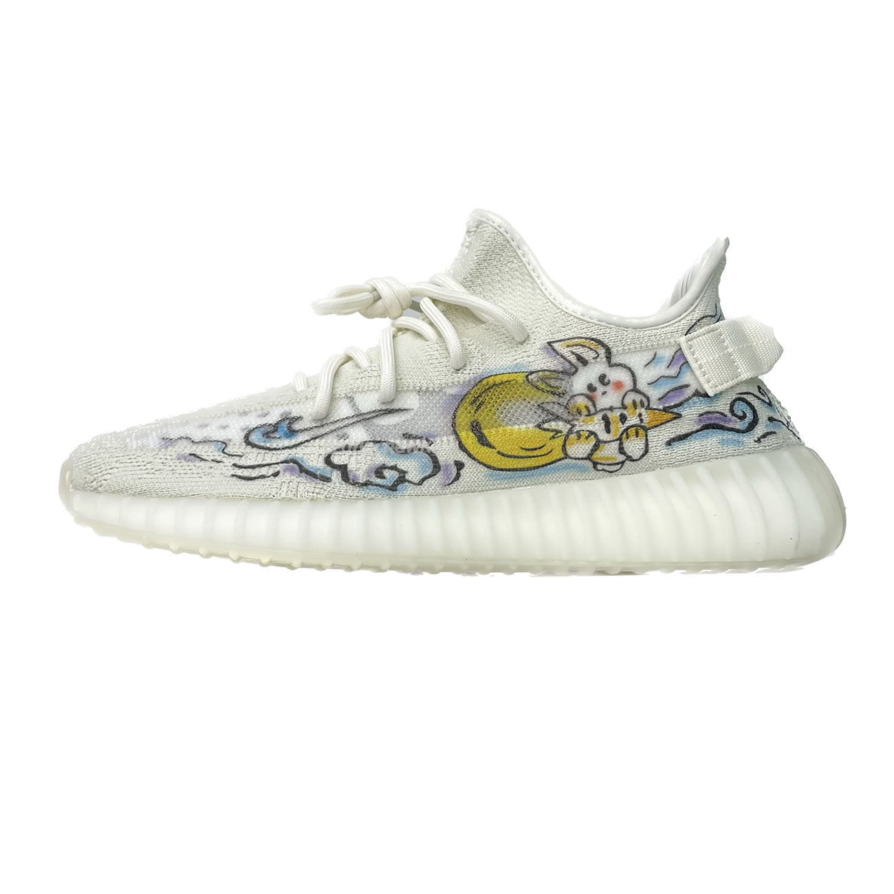 Adidas Yeezy Boost 350 V2 Bone Graffiti Hq6316 (13) - newkick.app