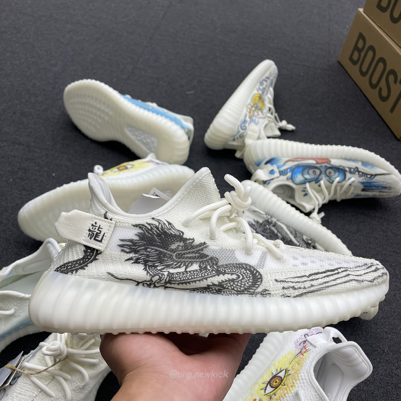 Adidas Yeezy Boost 350 V2 Bone Graffiti Hq6316 (20) - newkick.app