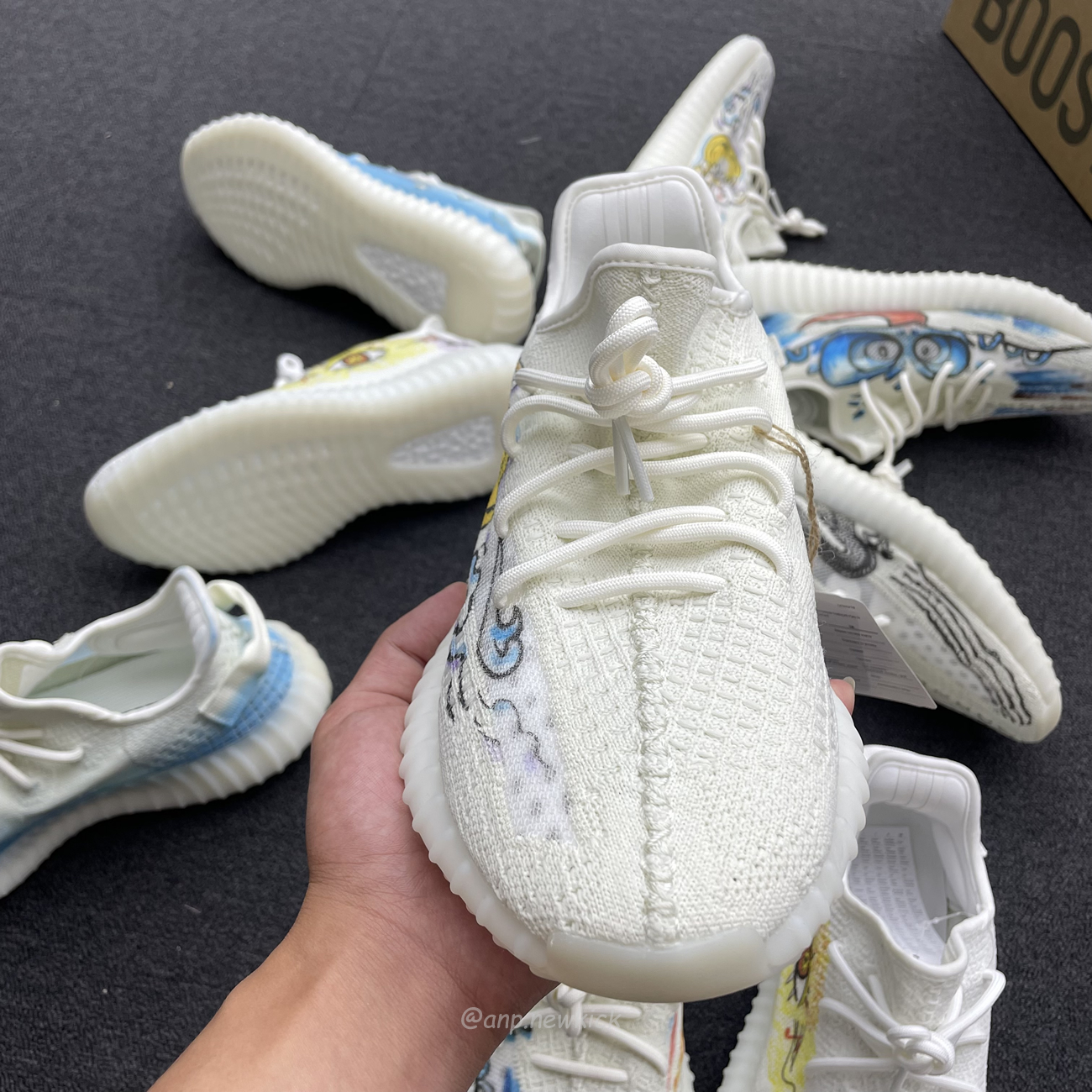 Adidas Yeezy Boost 350 V2 Bone Graffiti Hq6316 (22) - newkick.app