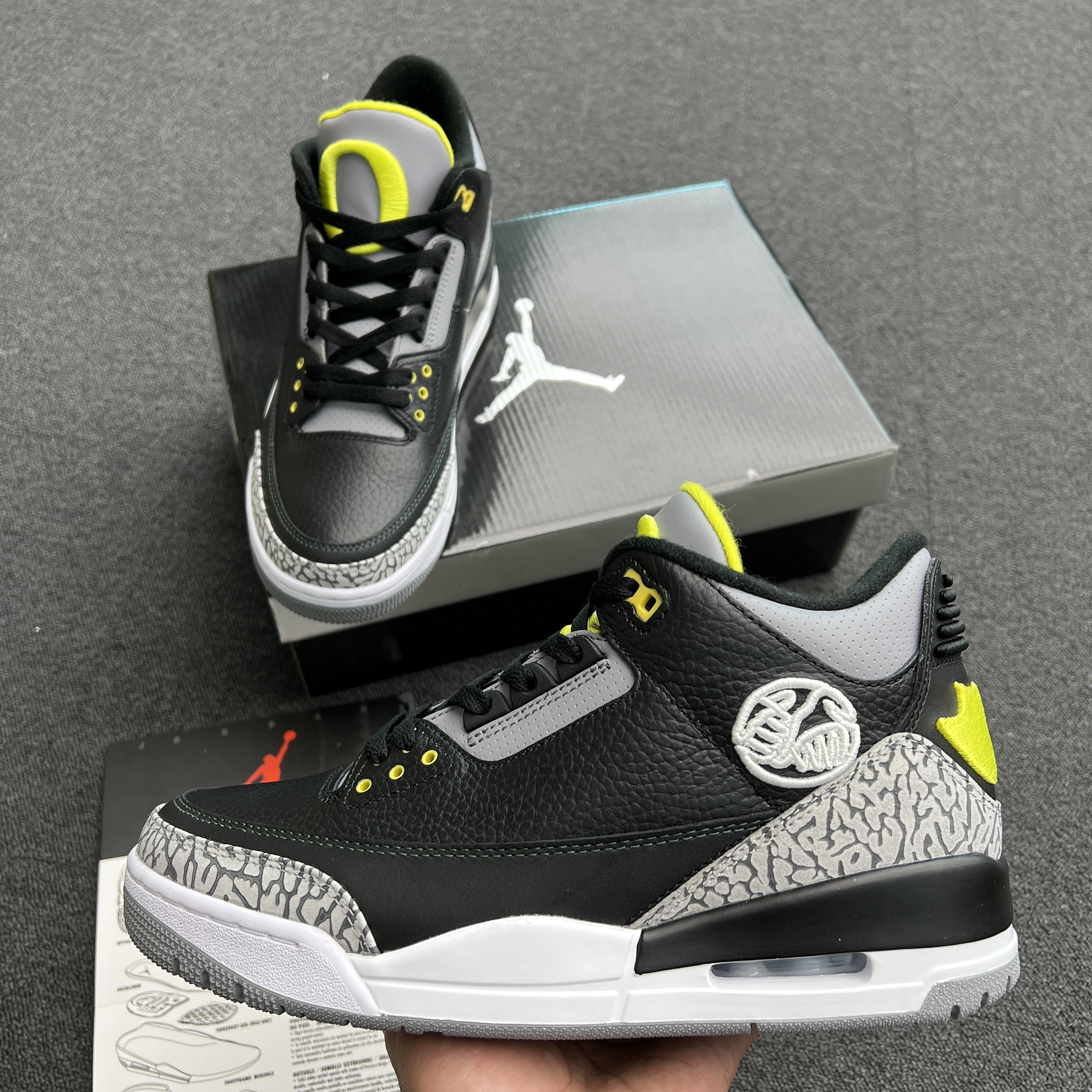 Jordan 3 Retro Oregon Ducks Pit Crew Both Pairs H011 Mnjdls 5 (4) - newkick.app