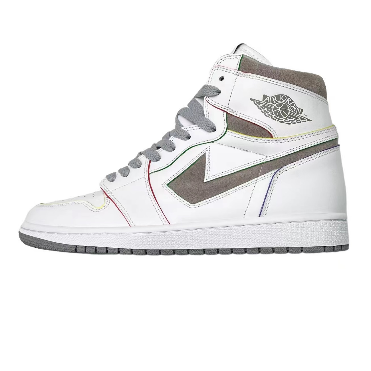 Air Jordan 1 Retro High Daniel Arsham Grey H022 (1) - newkick.app