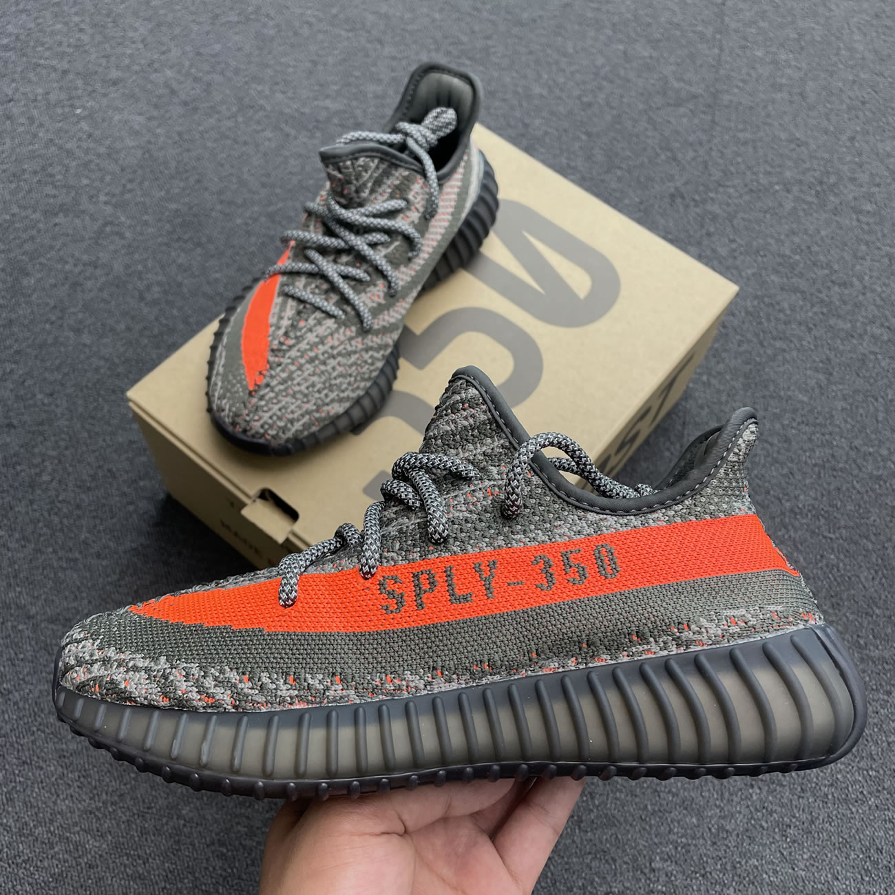 Adidas Yeezy Boost 350 V2 Dark Beluga Hq7045 (2) - newkick.app