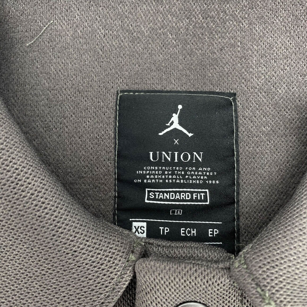 Jordan X Union Coaches Jacket Ironstone Fw20 (6) - newkick.app