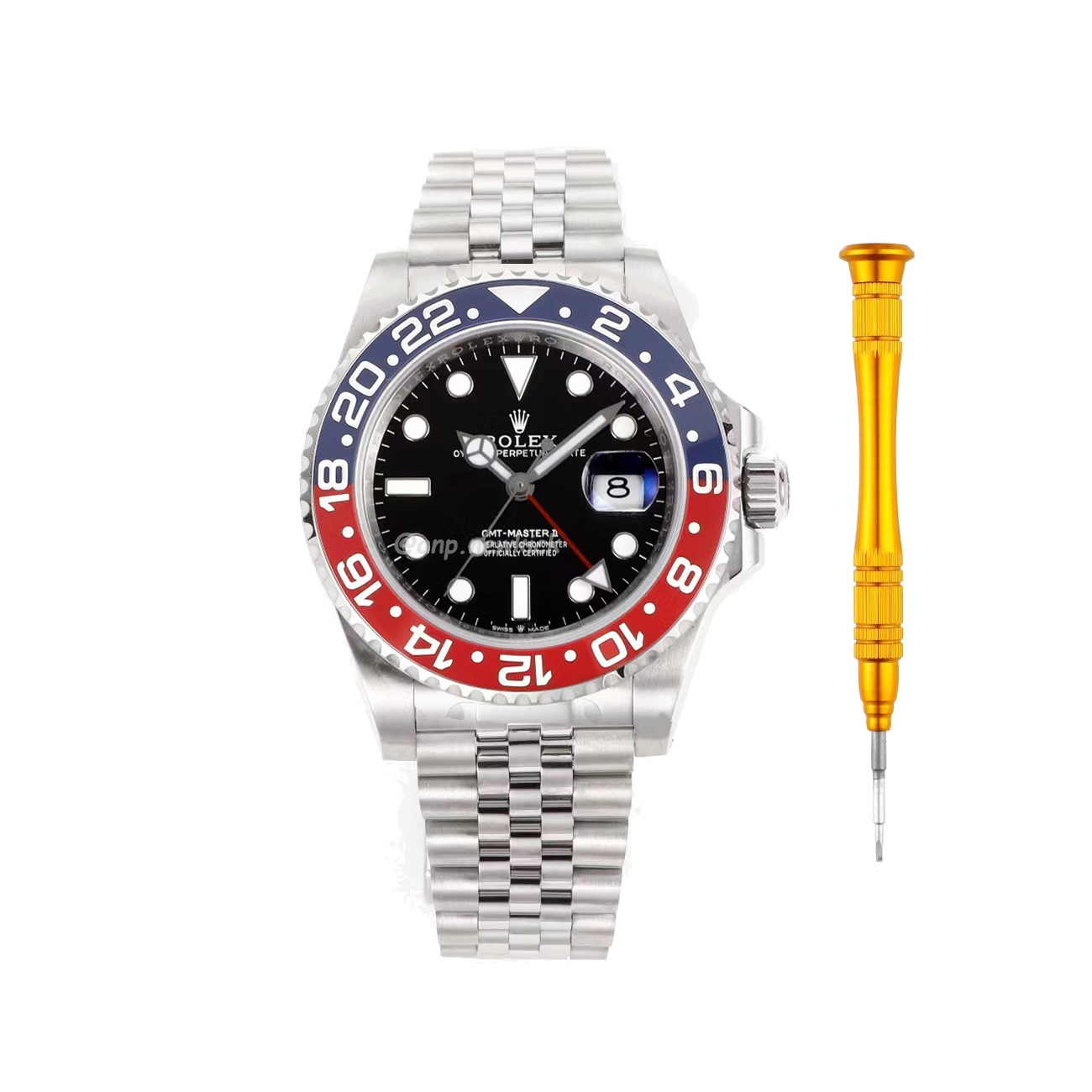 Rolex Gmt Master Ii Battgirl Pepsi Jubilee (14) - newkick.app