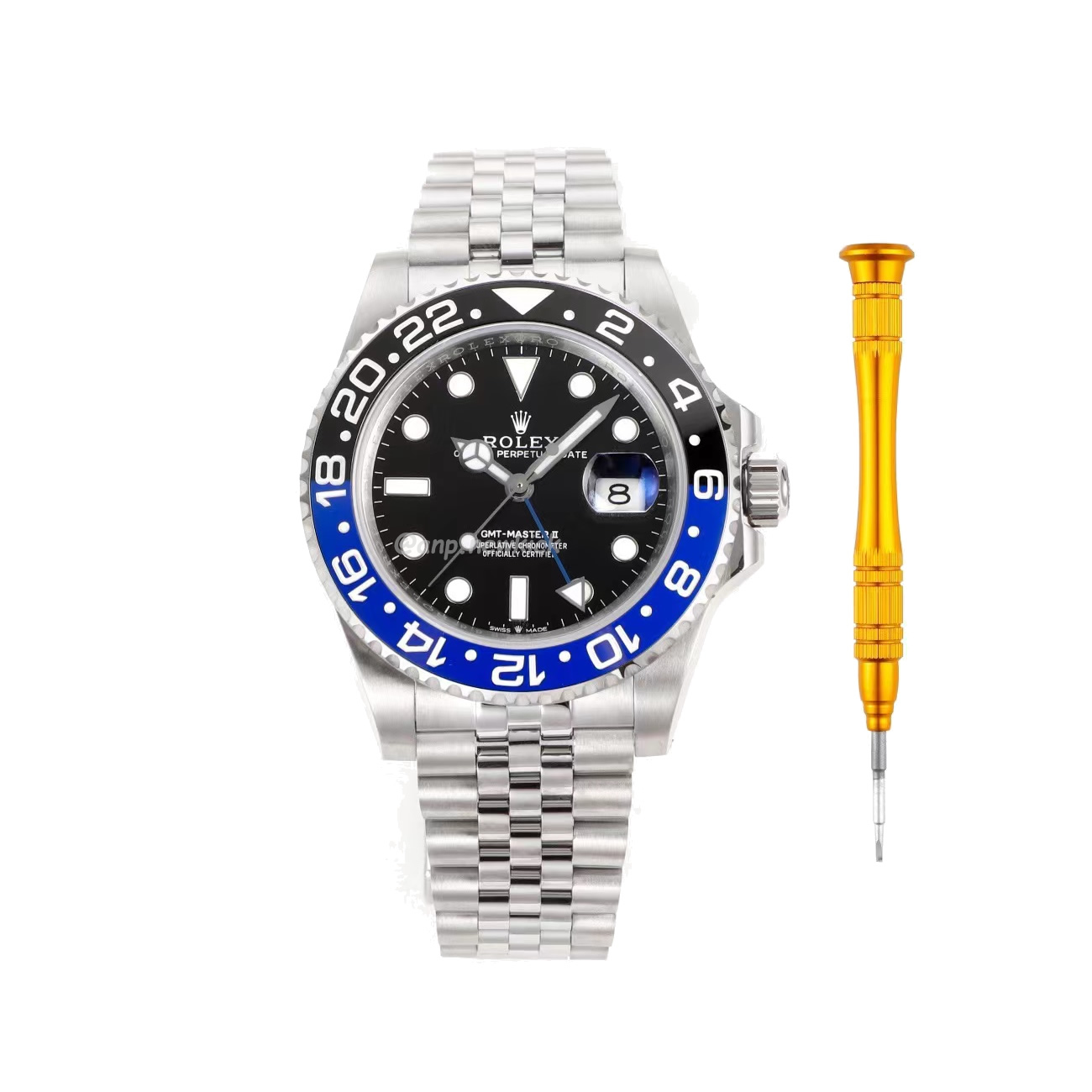 Rolex Gmt Master Ii Battgirl Pepsi Jubilee (16) - newkick.app