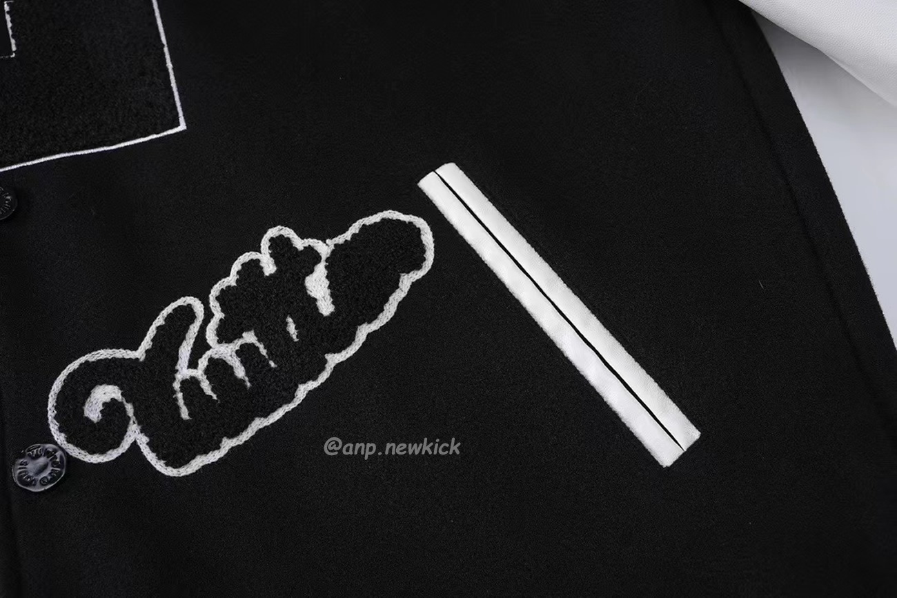 Louis Vuitton Black L Patch Varsity Jacket (3) - newkick.app