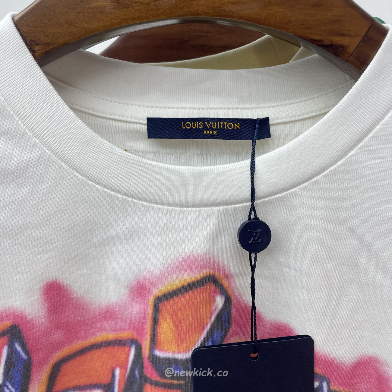 Louis Vuitton Graffiti T Shirt Milky White (8) - newkick.app