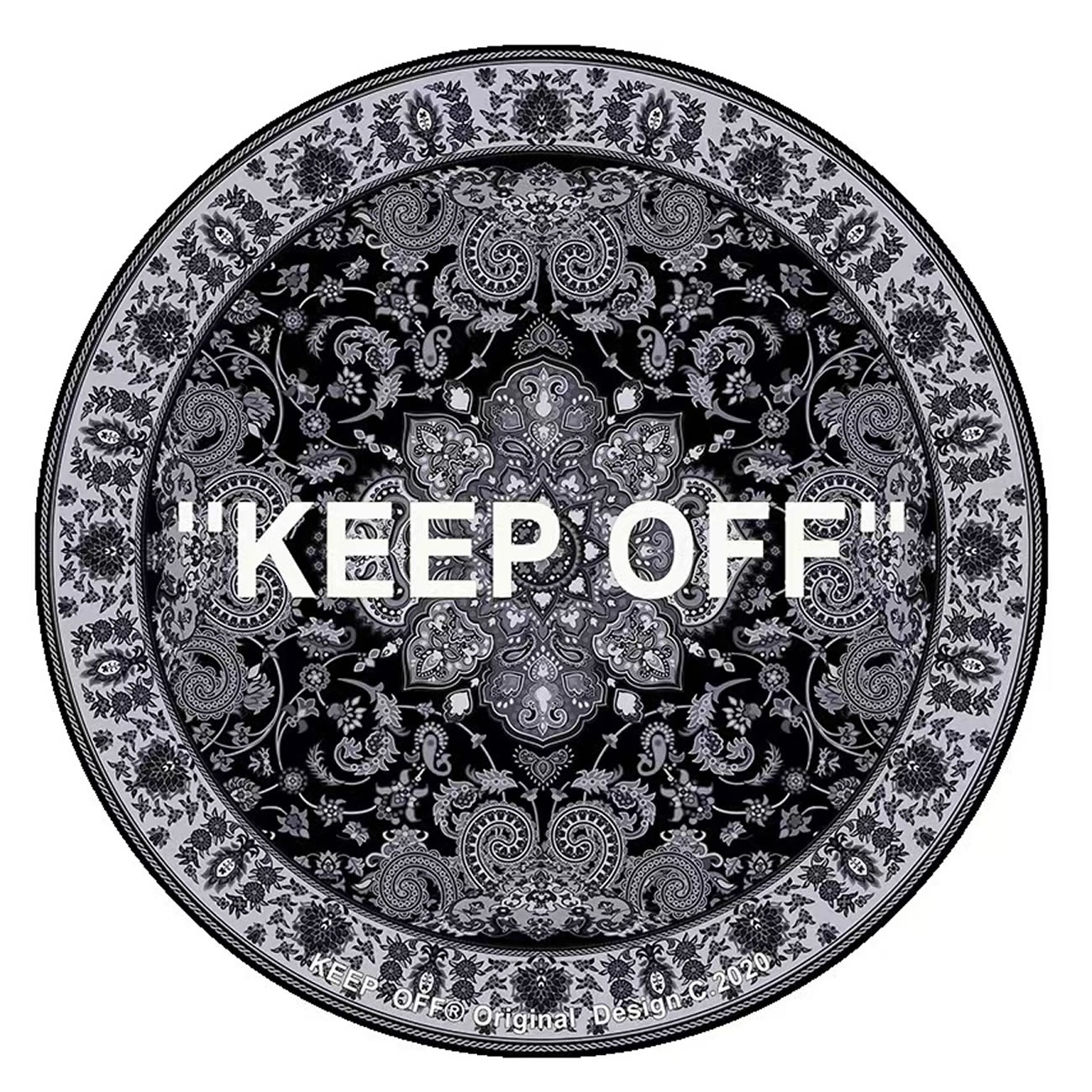 Off Keepo Carpet Black Grey (1) - newkick.app