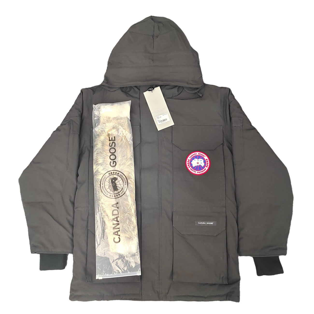 Canada Goose Expedition Logo Pbi Patch Parka Coat (2) - newkick.app