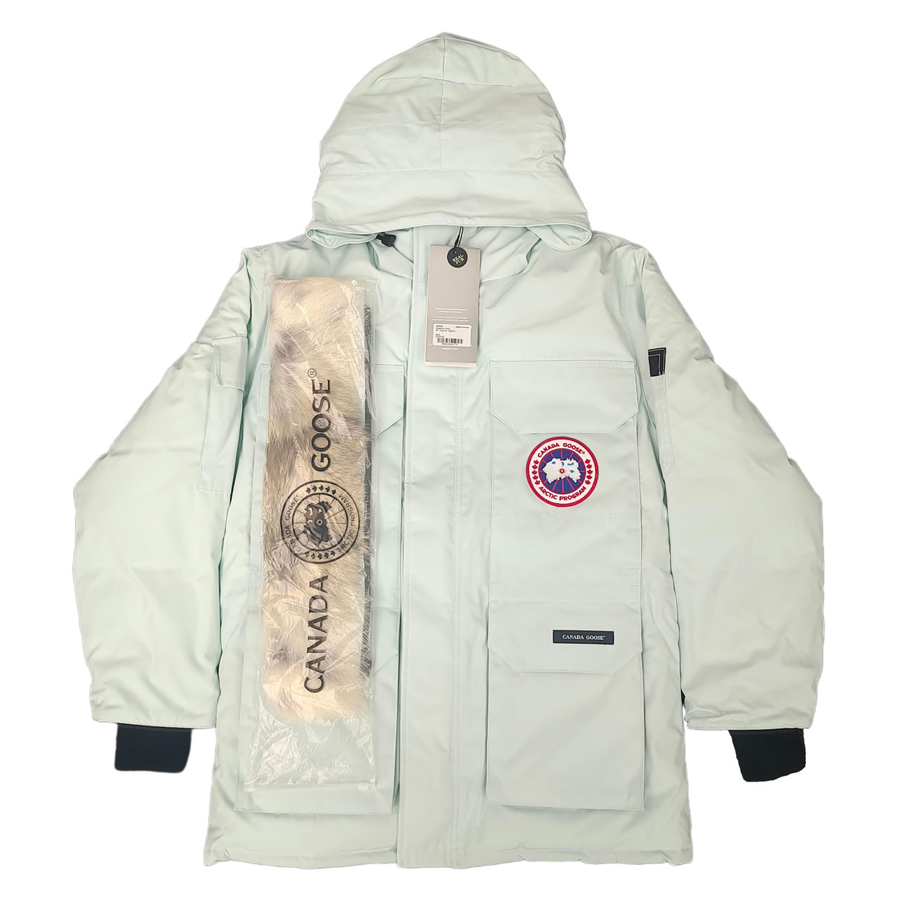 Canada Goose Expedition Logo Pbi Patch Parka Coat (3) - newkick.app