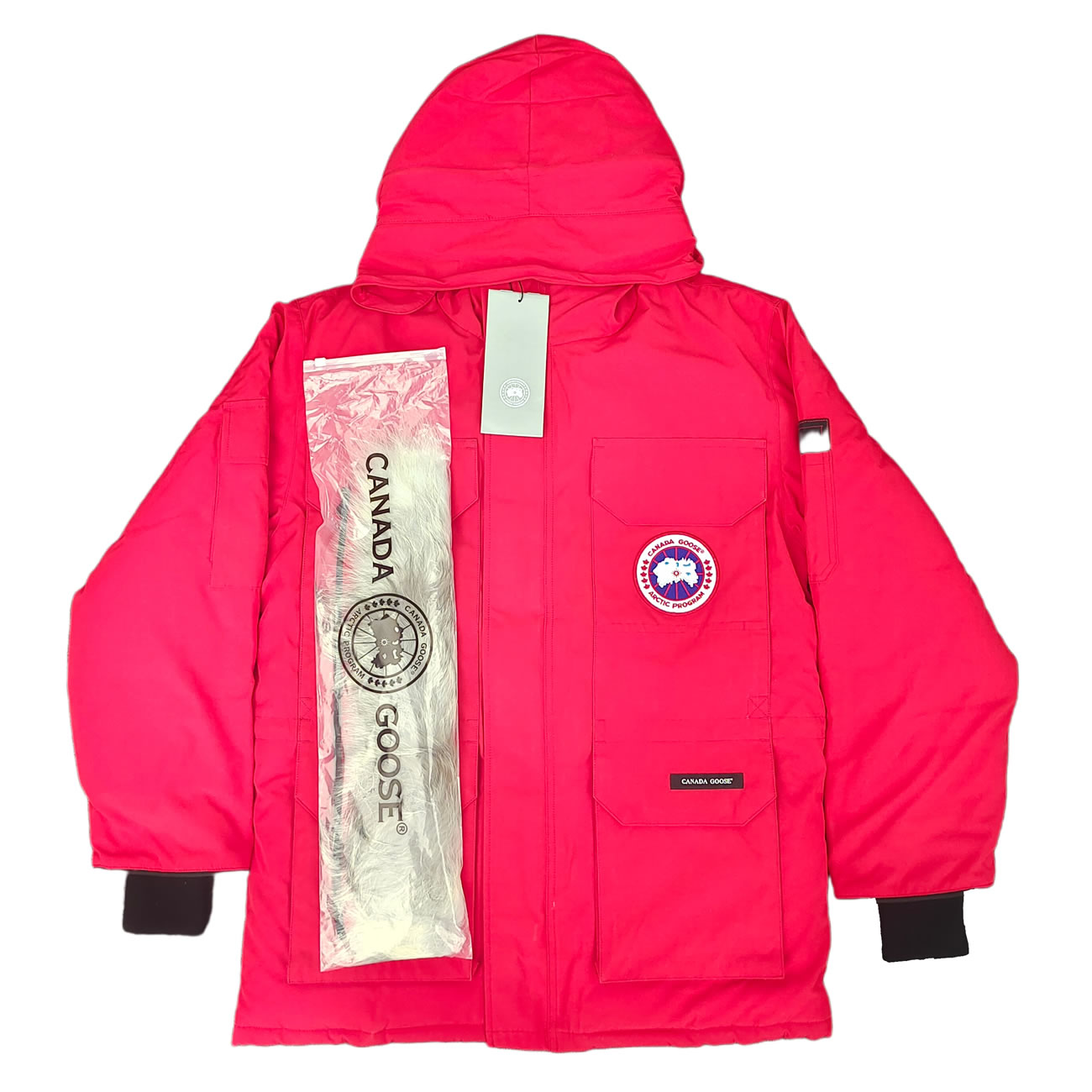 Canada Goose Expedition Logo Pbi Patch Parka Coat (5) - newkick.app