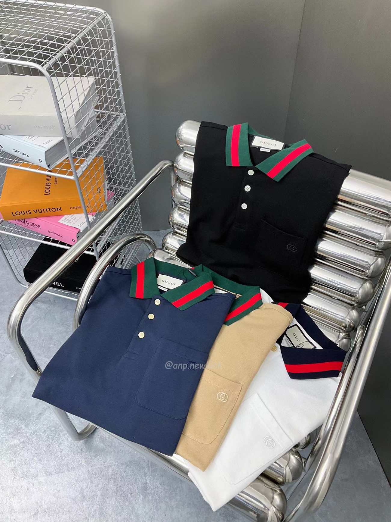 Gucci Gg Collar Polo Shirt (4) - newkick.app