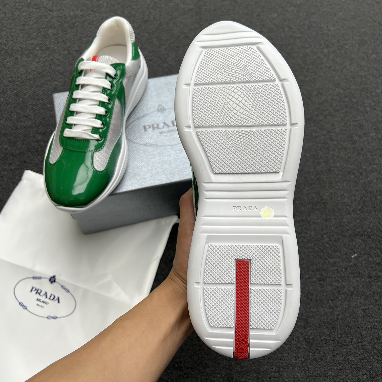 Prada America Cup Mango Silver 4e3400 Asz F0bx6 (8) - newkick.app