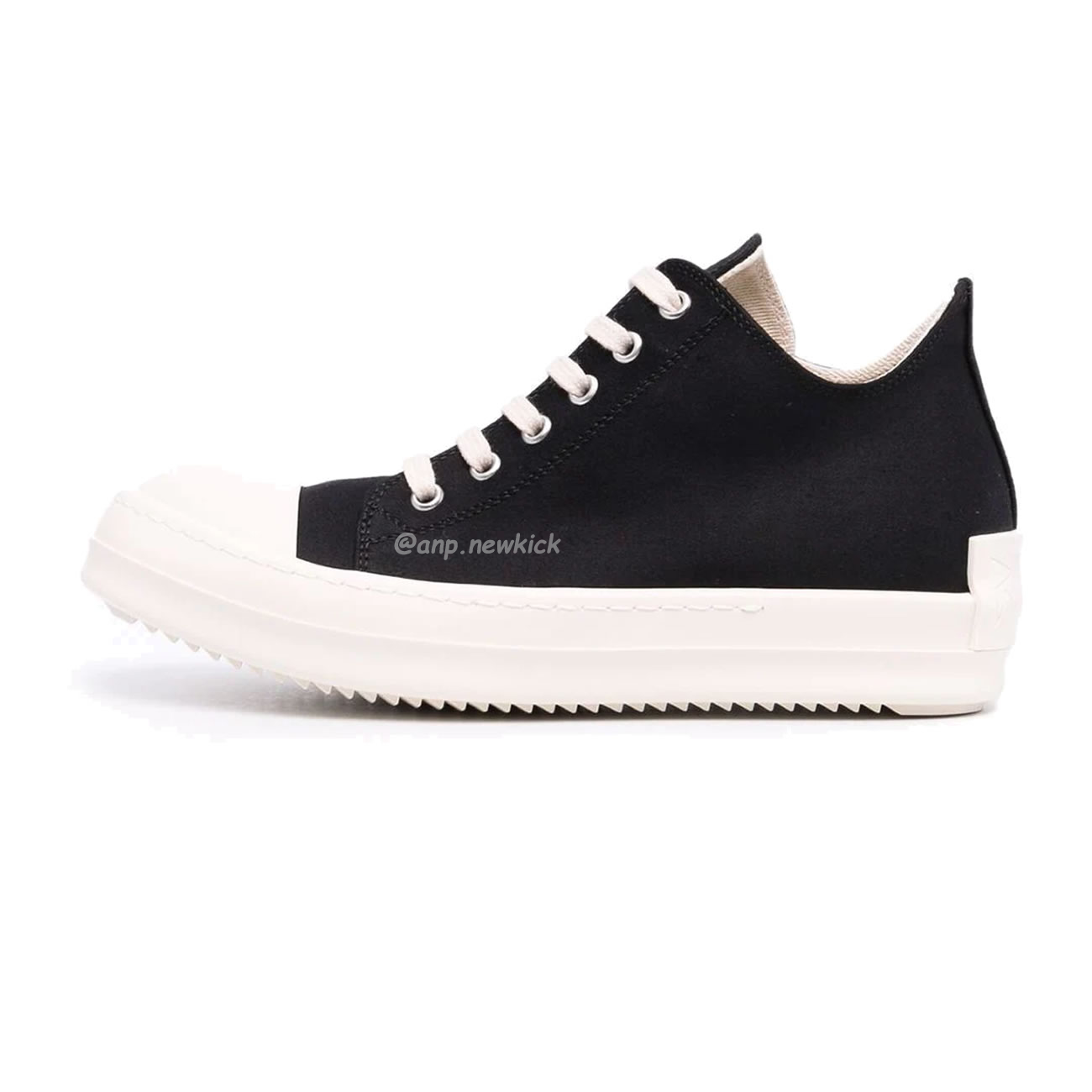 Rick Owens Leather Low Top Vintage Sneakers Suede Canvas Black Taupe Grey Faded Pnk Pearl Milk Dark Dust (39) - newkick.app