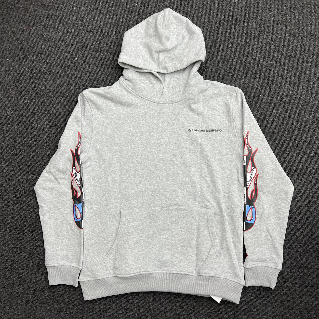 Chrome Hearts Matty Boy Brain Wave Hoodie Chrome Hearts Grey Ss21 (5) - newkick.app