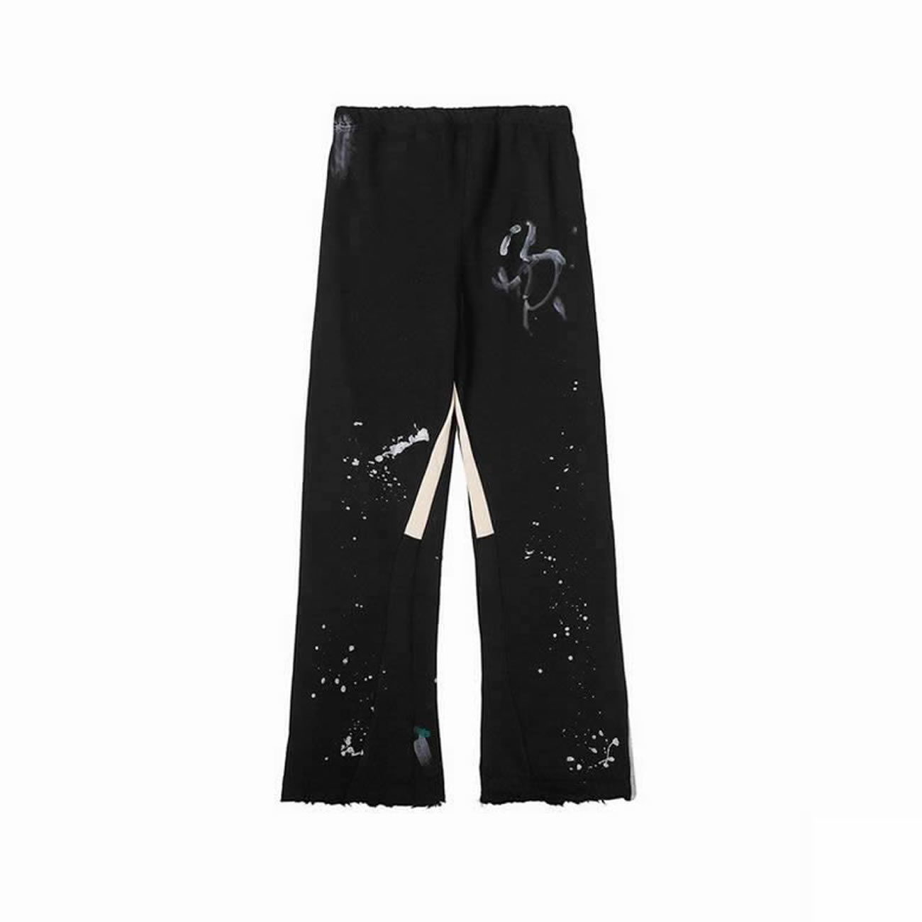 Gallery Dept Painted Flare Sweat Pants Washed Black Navy Orange Grey (4) - newkick.app