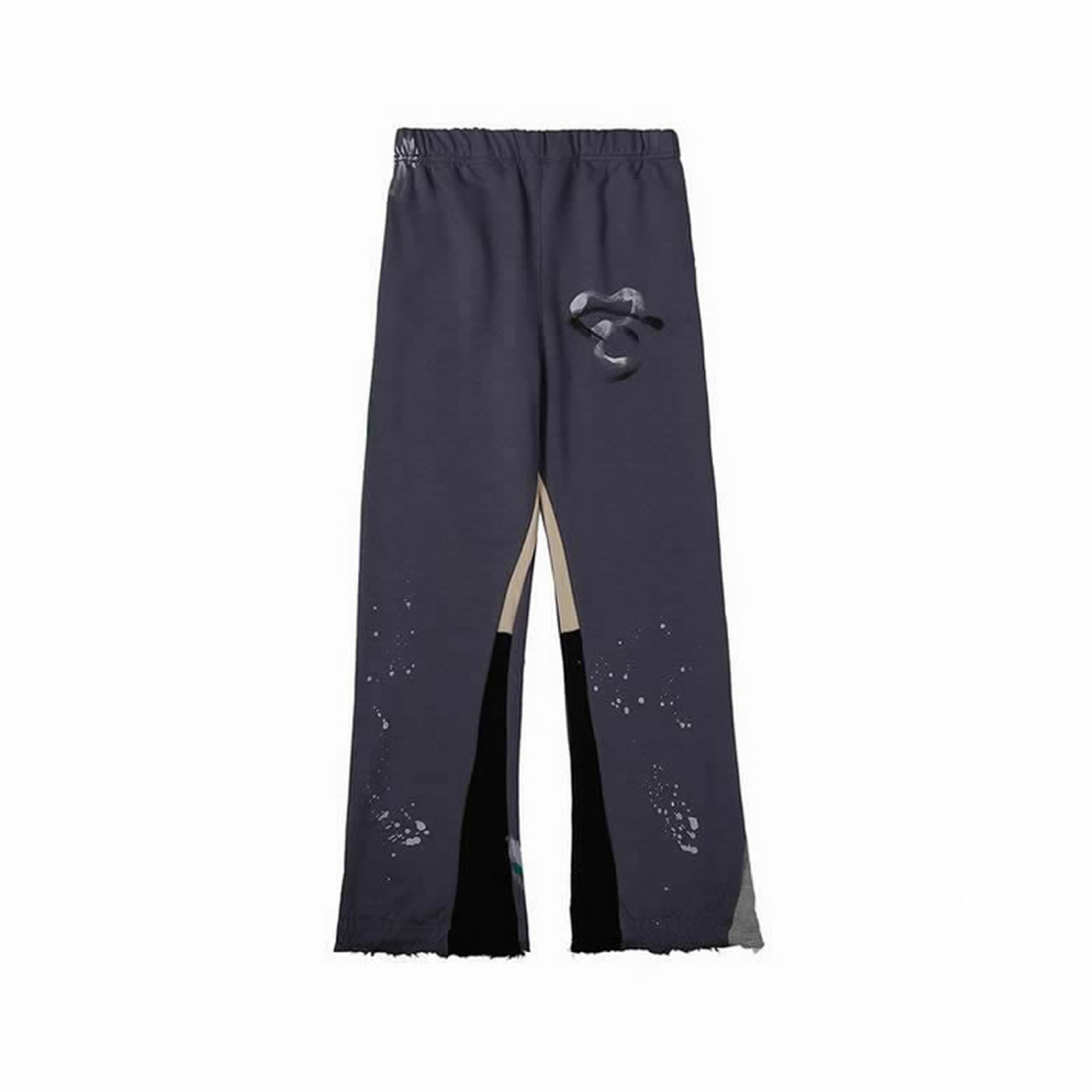 Gallery Dept Painted Flare Sweat Pants Washed Black Navy Orange Grey (8) - newkick.app