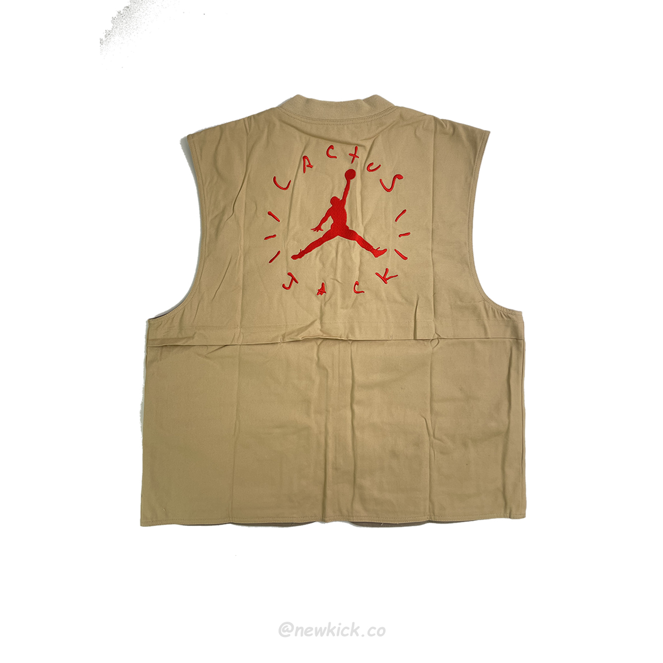 Travis Scott Cactus Jack X Jordan Utility Vest Asia Sizing Desertkhakiuni Ersity Red Ss21 (5) - newkick.app