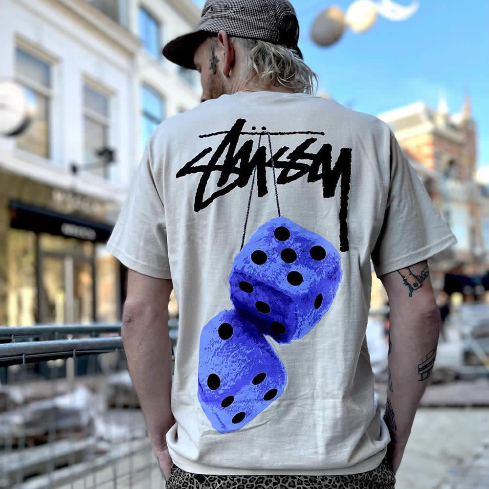 Stussy Fuzzy Dice Tee (6) - newkick.app