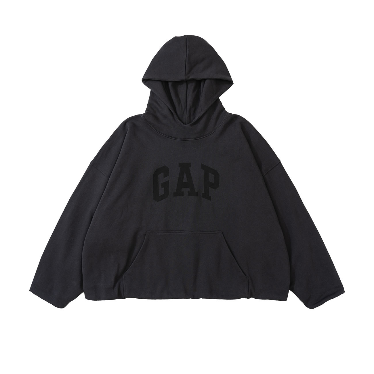 Yeezy Gap Engineered By Balenciaga Dove Hoodie Washed Black Ss22 (10) - newkick.app