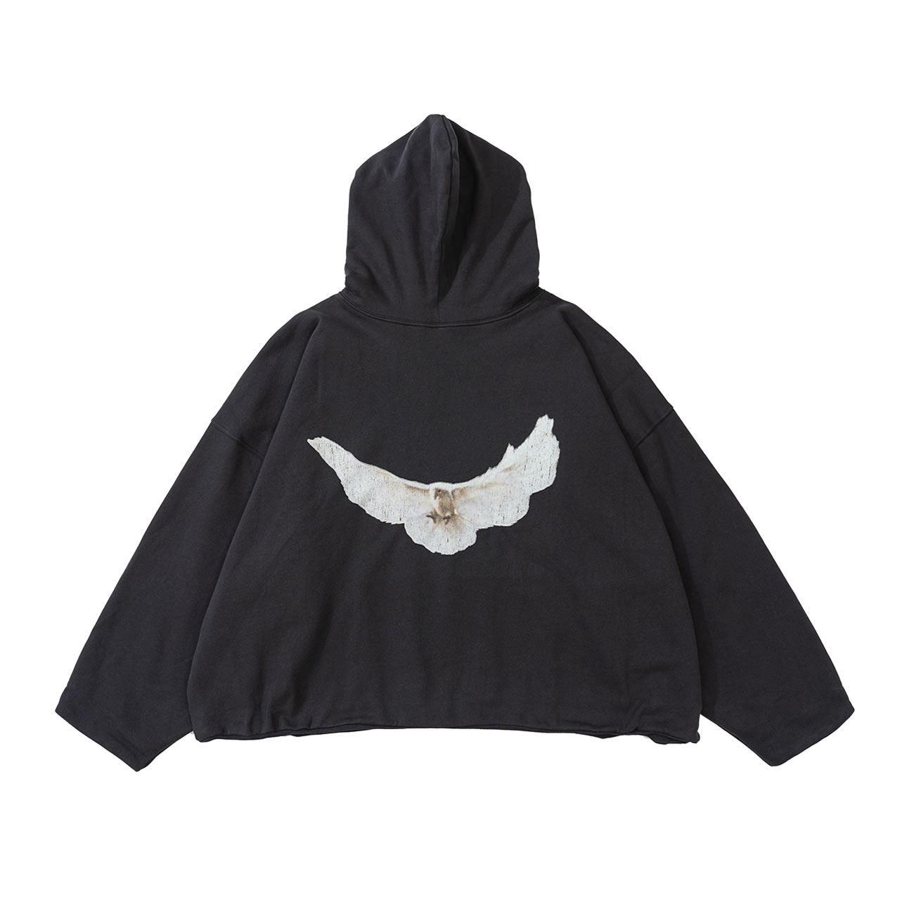 Yeezy Gap Engineered By Balenciaga Dove Hoodie Washed Black Ss22 (2) - newkick.app