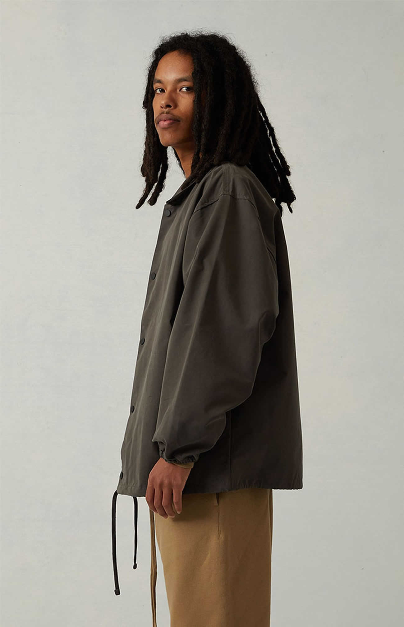 Fear Of God Essentials 1977 Coaches Jacket Iron Oak (20) - newkick.app