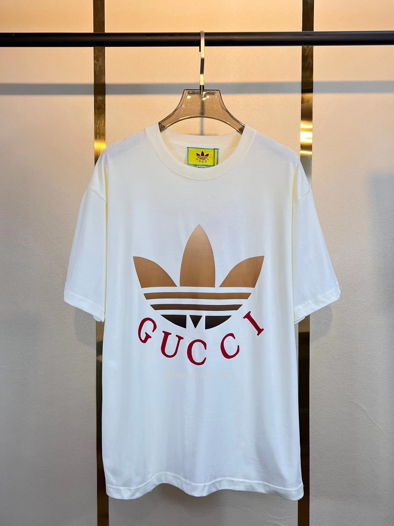 Gucci X Adidas Cotton Jersey T Shirt (5) - newkick.app