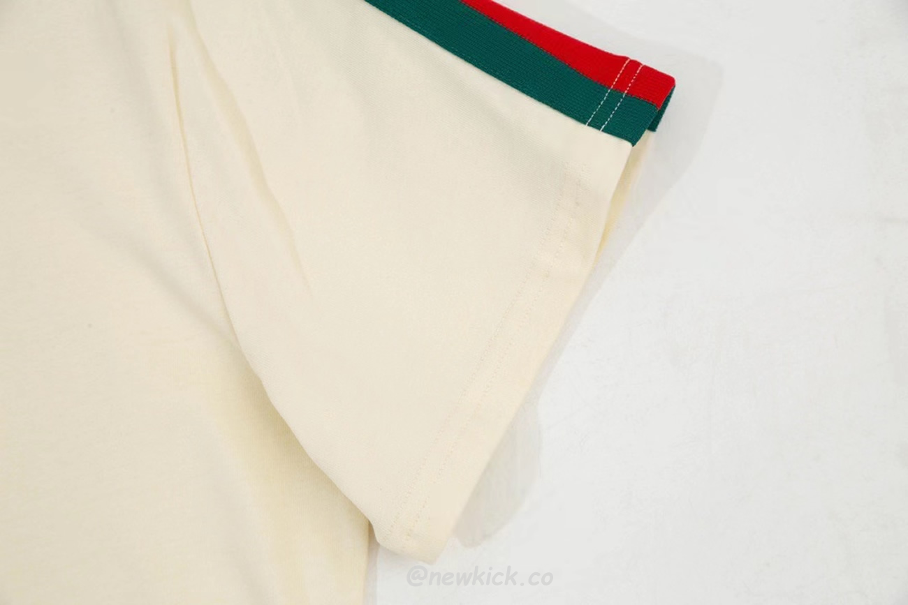 Gucci X Adidas Trefoil Print T Shirt Off White Ss22 (2) - newkick.app